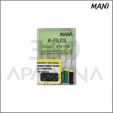 فایل دستی K طول 25 - K File 25mm - MANI